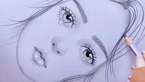 Crying Girl Sketch Pictures