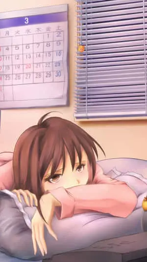 Sleepy Girl Depressed PFP