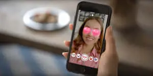 Snapchat Eye Heart Filter Picture