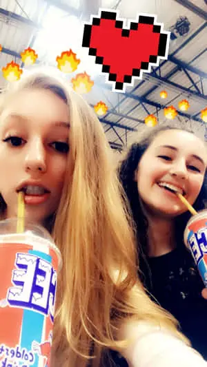 Snapchat Fire Filter Picture