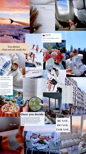 That Girl Aesthetic Inspirational Collage 