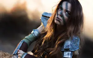  Caption: Majestic Woman in Skyrim Cosplay 