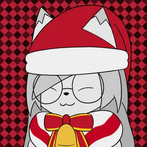 Woman Cat Christmas PFP 